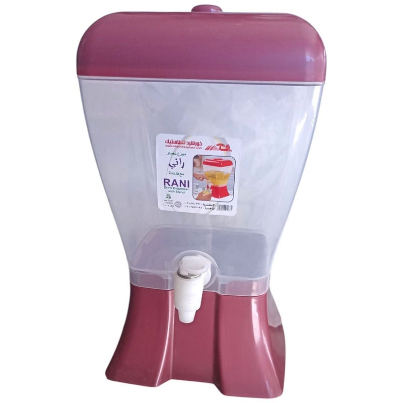 Khurshid Plastics Rany Plastic Juice dispenser from Khurshid Plast for Plastics - Red - Image 1